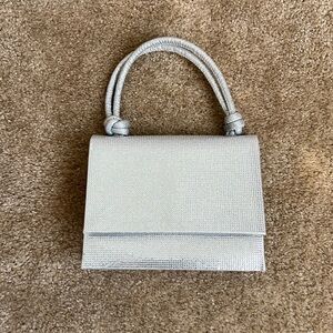 Gorgeous silver rhinestone handbag